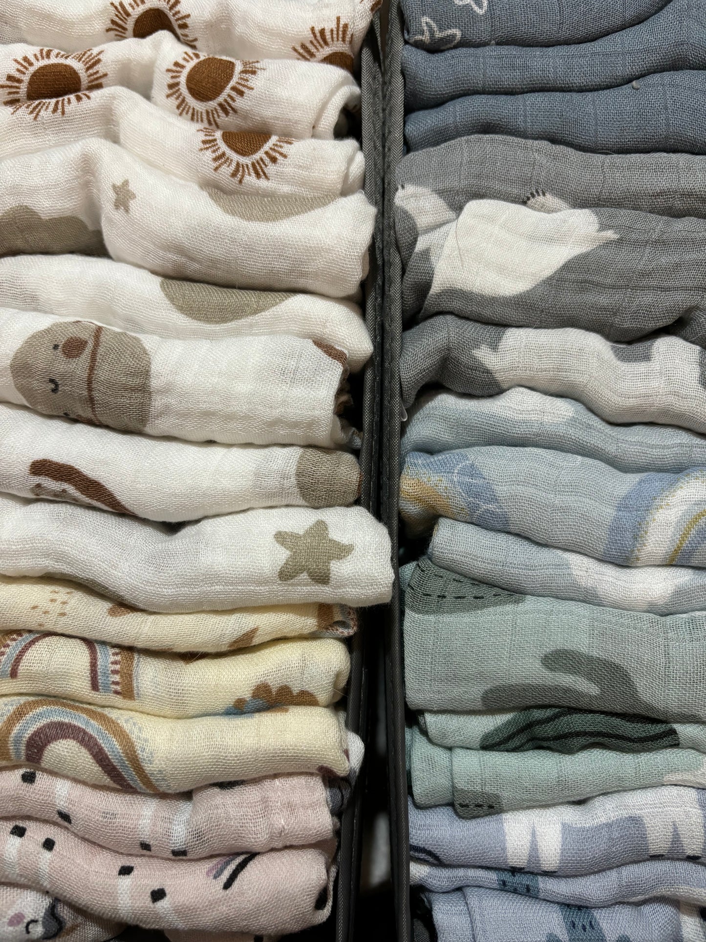 Muslins you can choose from for the care package