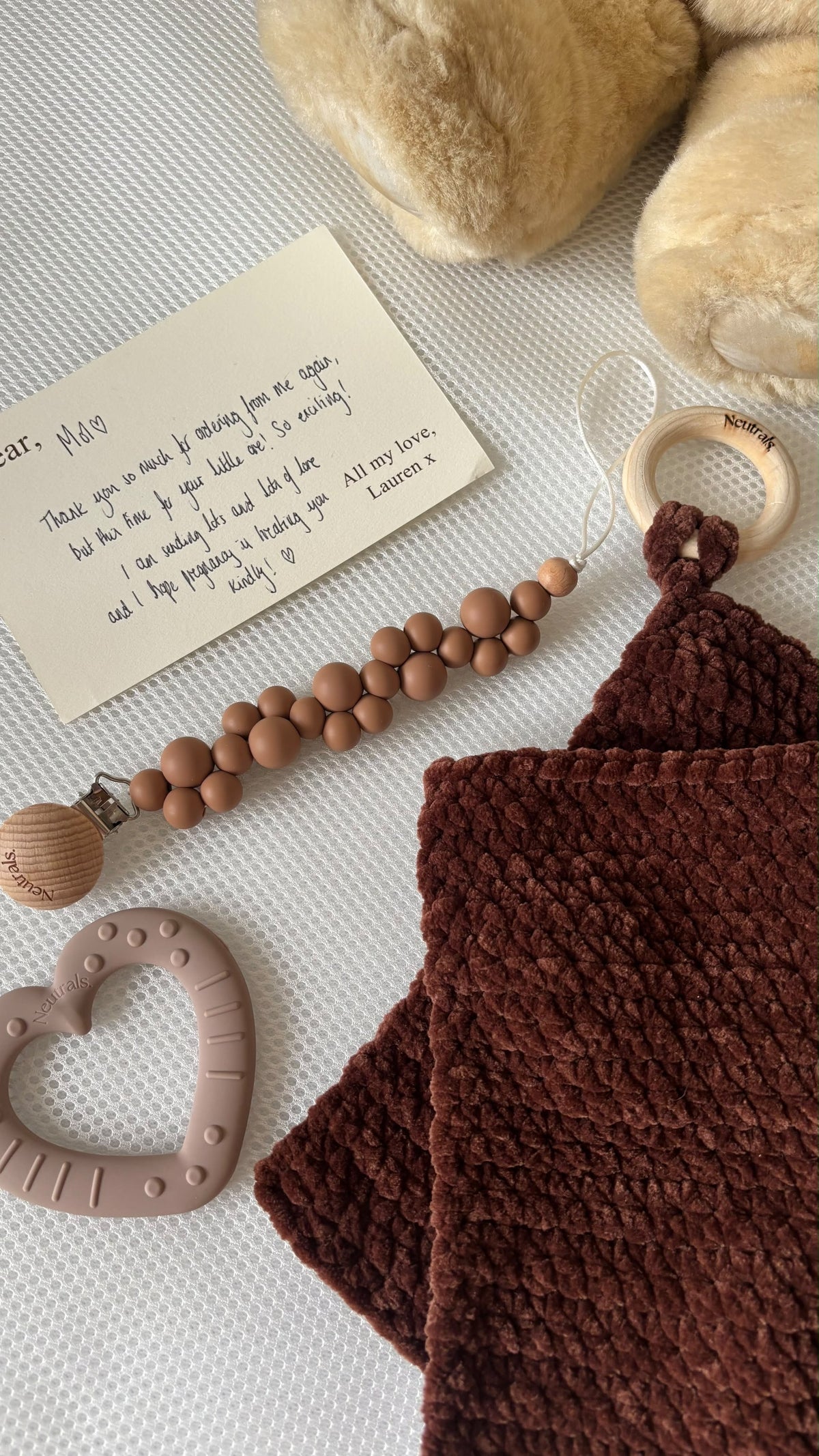 Baby Gift Box – Comforter, Teether & Dummy Clip